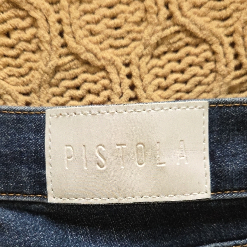 Pistola 'Aline' High Rise Dark Wash Skinny Ankle Jeans w/ Button Fly - Size 28 - Picture 5 of 11